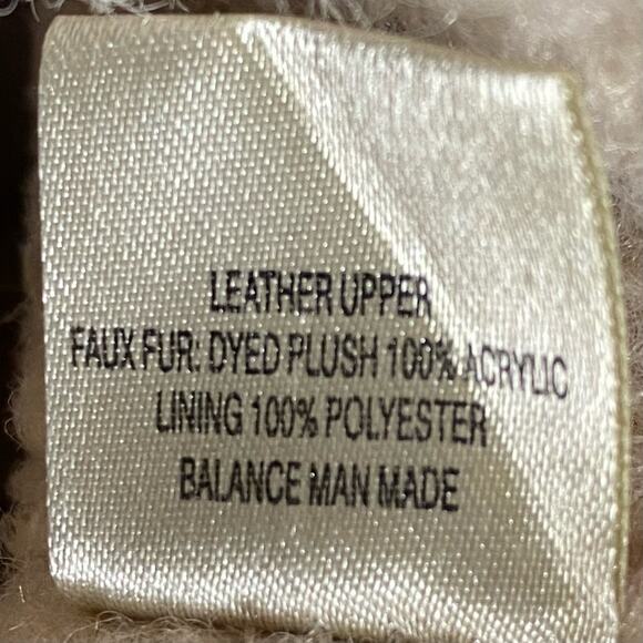 Blondo Leopard Print Booties Womens 9 Leather Faux Fur Waterproof Boho Cozycore - Picture 9 of 9